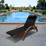шезлонг-лежак Мальта [AFM-512A Black]