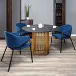 стол обеденный круглый Patrik [4103112h_мргр_золото]