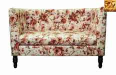 диван в гостиную Rose [KS-03-11-yellow] 2-х местный