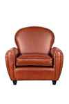 кресло объёмное Pearl [7LV-7026-BR2] кожаное