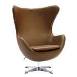 Кресло EGG STYLE CHAIR коричневый, экокожа  RF 0607