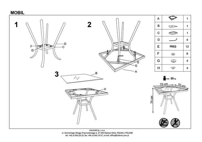стол обеденный садовый