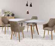 Стол обеденный овальный Caliber. ИД 7369859