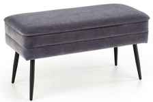 скамья VELVA [V-CH-VELVA-POPIEL/CZARNY]