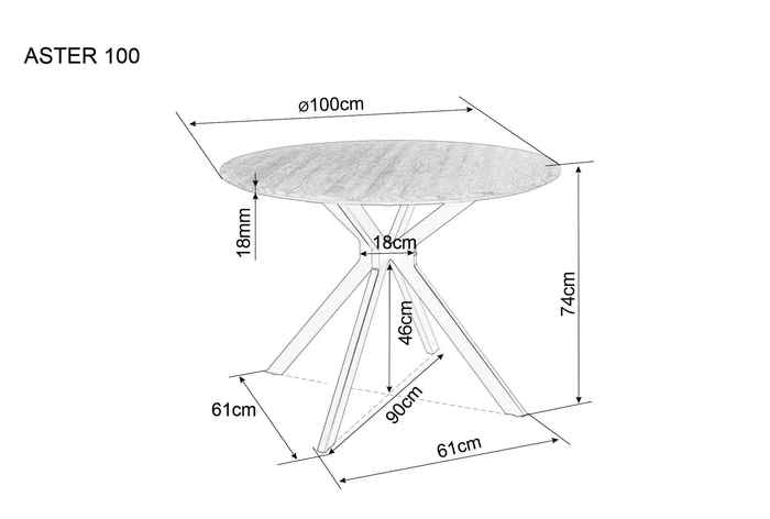 стол обеденный круглый