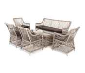 комплект мебели для отдыха Асти [AS2C4JT-6-SET beige] ротанг искусственный