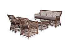 комплект мебели для отдыха Асти [AS2C2JT-4-SET brown] ротанг искусственный