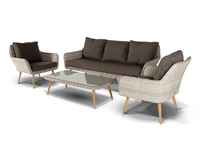 комплект мебели для отдыха Прованс [PS3C2T-4-SET beige] ротанг искусственный