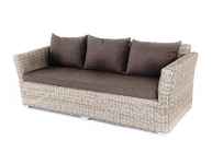 диван садовый Капучино [YH-C3130W-3 beige] 3-х местный, ротанг искусственный