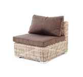 диван садовый модульный Лунго [YH-C1032W beige] прямой, с подушками