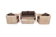 комплект мебели для отдыха Капучино Сингл [KSS2C2T-4-SET beige] ротанг искусственный
