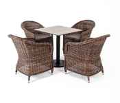 комплект мебели обеденный Каффе [KCR4T1-5-SET brown]