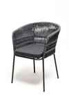 кресло садовое Бордо [BORE-CH-st001 RAL7022 Mua grey(gray)] плетение