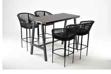 комплект мебели обеденный Рио [RСR4T1-5-SET D-gray] на 4 персоны, барный