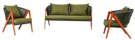 комплект мебели для отдыха Амстердам [AM2410-4-SET Green] 4 персоны