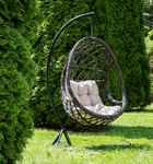 кресло садовое подвесное Венеция [YH-L23703W Grey] ротанг искусственный