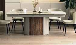 стол обеденный прямоугольный БАТИСТ [480M06205] керамический, раскладной